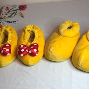 Mickey AND Minnie adult slippers size S